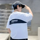 Soft Cotton Kids T-Shirt – Oversized Fit Drop Shoulder for Casual Looks